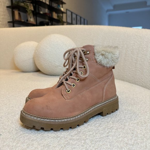Steve Madden Alaska Lace-Up Bootie Boots - Size 8 - Style ALAS01S1 - Picture 3 of 15